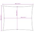 vidaXL Tieniaca plachta, oxford, obdĺžniková 3x4 m, krémová