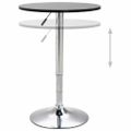 vidaXL 3-dielna barová súprava čierna umelá koža