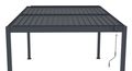 Bioklimatická pergola G21 Austin 4x3 m, antracitová hliníková