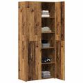 vidaXL Highboard Staré drevo 80 x 42 x 185 cm
