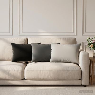vidaXL Poťah na podložku 2 pcs HEERLEN Antracitová 40 x 60 cm