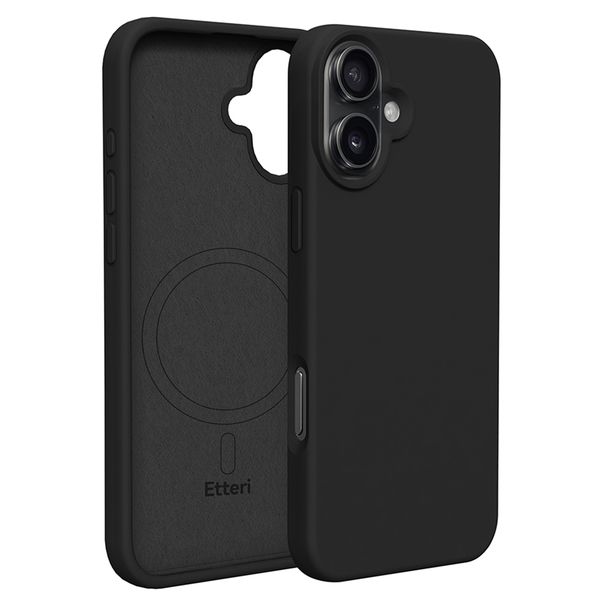 Puzdro Etteri Silicone Mag pre iPhone 16 Plus 6,7" čierne