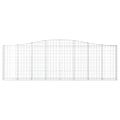 vidaXL Oblúkové gabionové koše 25 ks 400x30x120/140 cm pozink. železo