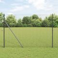 vidaXL Zváraná drôtená ohrada na upevnenie 10 x 1,5 m Sivá Sieťovina
