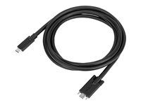 USB kábel - USB-C (M) do USB-C (M) skrutkovací - 1.8 m - čierna - pre P/N: DOCK191USZ, DOCK430EUZ, DOCK430USZ