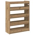 vidaXL Regál na topánky dub artisan 60x25x81 cm kompozitné drevo