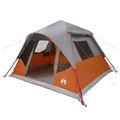 vidaXL Okamžitý stan so strechou Šedá a oranžová 305 x 275 x 190 cm
