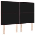 vidaXL LED hlavová doska Ružová 144 cm Zamat