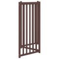 vidaXL Brána pre psa skladacia 3 panely 150 cm masívne jedľové drevo