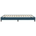 vidaXL Posteľný rám boxsping bez matracom tmavomodrý 140x210 cm zamat