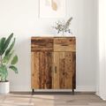 vidaXL Servírovacia skriňa Staré drevo 69,5 x 34 x 90 cm