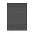 vidaXL plisovaná roleta čierna 95x100 cm Šírka látky 94,4 cm