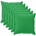 vidaXL Poťah na podložku 6 ks HOUTEN Zelená 30 x 30 cm Polyester