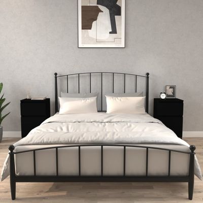 vidaXL Nočné stolíky 2 ks čierne 40x35x70 cm