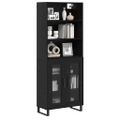 vidaXL Highboard 2 ks Čierny dub 69,5 x 34 x 180 cm
