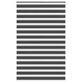 vidaXL Zebra roleta čierna 140x230 cm šírka látky 135,9cm polyester