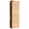 vidaXL Úložná skrinka dymový dub 70x42,5x225 cm kompozitné drevo