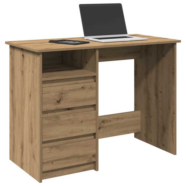 vidaXL Stôl dub artisan 102x50x75 cm kompozitné drevo