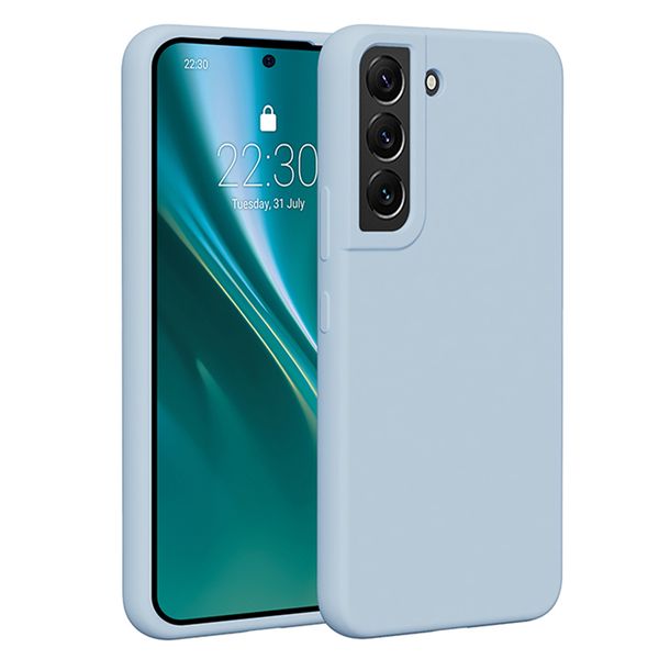 Etteri Silicone puzdro pre Samsung Galaxy S22 svetlomodrá