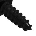 vidaXL Samorezný skrutkový klinc 2 ks Čierna 3,5 x 12 mm Železo