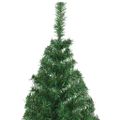 vidaXL Umelý vianočný stromček Zelená 180 cm PVC a Oceľ a Plast