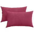 vidaXL Vankúše na pohovku 2 pcs vínovo červená 50 x 30 cm