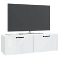 vidaXL Nástenná TV skrinka Biela 98 x 31 x 30 cm Kompozitné drevo