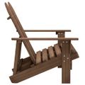 vidaXL 2-miestna záhradná stolička Adirondack jedľový masív hnedá