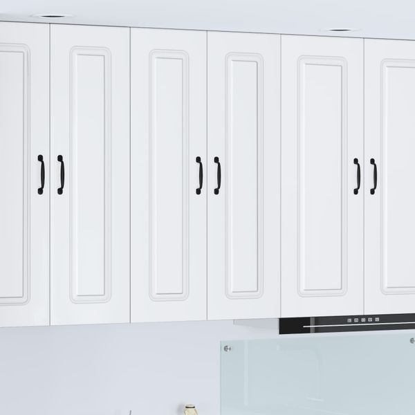 vidaXL Dvierka na umývačku Kalmar Vysoký lesk bielej 60 x 31 x 100 cm