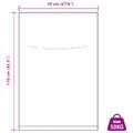 vidaXL Tkaninové vrecia 100 ks Biela 70 x 110 cm PP