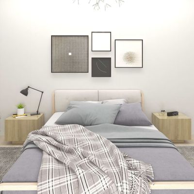 vidaXL Nočný stolík, dub sonoma 100x35x40 cm, kompozitné drevo