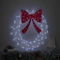 vidaXL Veniec 60 LED Studená biela 76 x 76 x 8,5 cm Akryl