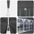 vidaXL Párty stan Antracit 400 x 400 x 266 cm Polyetylén