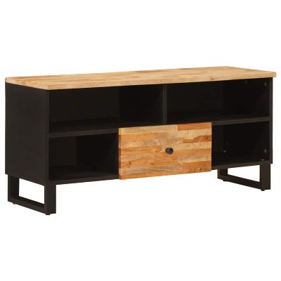 vidaXL TV skrinka Hnedá 100 x 33 x 46 cm Masívne mango drevo