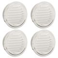 vidaXL Kryty vzduchových ventilátorov 4 ks Strieborná 150 mm