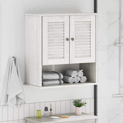 vidaXL Kúpeľňová skriňa VIGO Biela a antik biela 67,5 x 34 x 71,5 cm