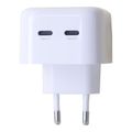 Sieťová nabíjačka MX THUNDER PD 35W, 2xUSB-C biela