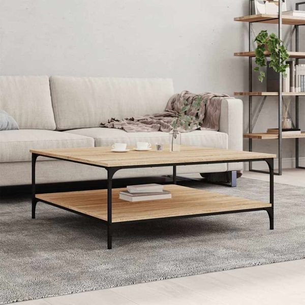 vidaXL Konferenčný stolík dub sonoma 100x100x40 cm kompozitné drevo