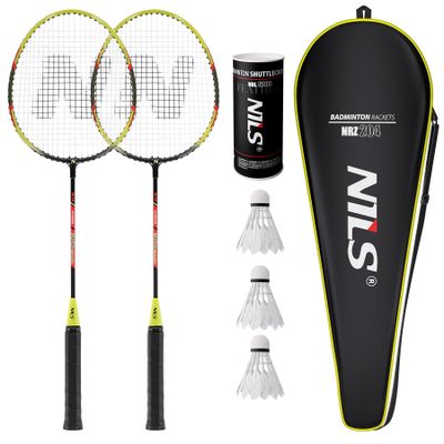 Súprava 2 bedmintonových rakiet NILS NRZ204-1