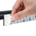 vidaXL Držiak na uteráky Čierna 40 x 9 x 4 cm Nehrdzavejúca oceľ