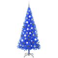 vidaXL Vianočný stromček Modrá 180 cm PVC
