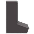 vidaXL Feeder pre prasatá Čierna 55 x 38 x 76 cm 20 kg