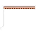 vidaXL Automatická zaťahovacia markíza 400x300 cm oranžová a hnedá