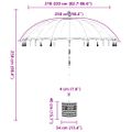vidaXL Balijský slnečník s podstavcom Modrá 215 x 215 x 260 cm Bavlna