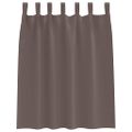 vidaXL Záclony na zatemnenie s krúžkami 2 ks Tmavohnedá 140 x 140 cm