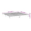 vidaXL Posteľný rám biely 200x200 cm kompozitné drevo