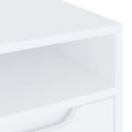 vidaXL TV skrinka „VISNES“ biela 100x40x38 cm, drevo