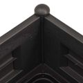 vidaXL Vyvýšený záhradný záhon PP antracitový 100x43x35 cm
