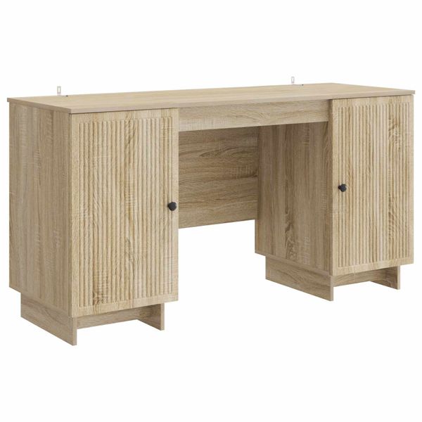 vidaXL Stôl Dub sonoma Kompozitné drevo 142,5 x 50 x 75 cm
