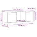 vidaXL TV skrinka 110,5x35x44 cm masívna borovica